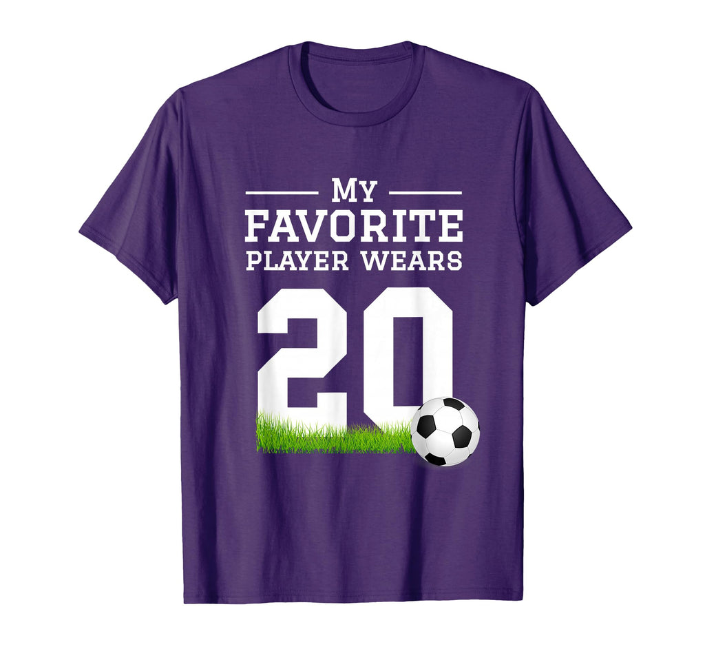 Soccer Number 20 Fan Mom Dad Grandma T-Shirt - Streetwear Style Unisex - T-Shirt, Sweatshirt, Hoodie