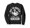 Funny Soccer Duck Coffee Sports Fan Sweatshirt - Graphic Print Unisex - T-Shirt, Sweatshirt, Hoodie