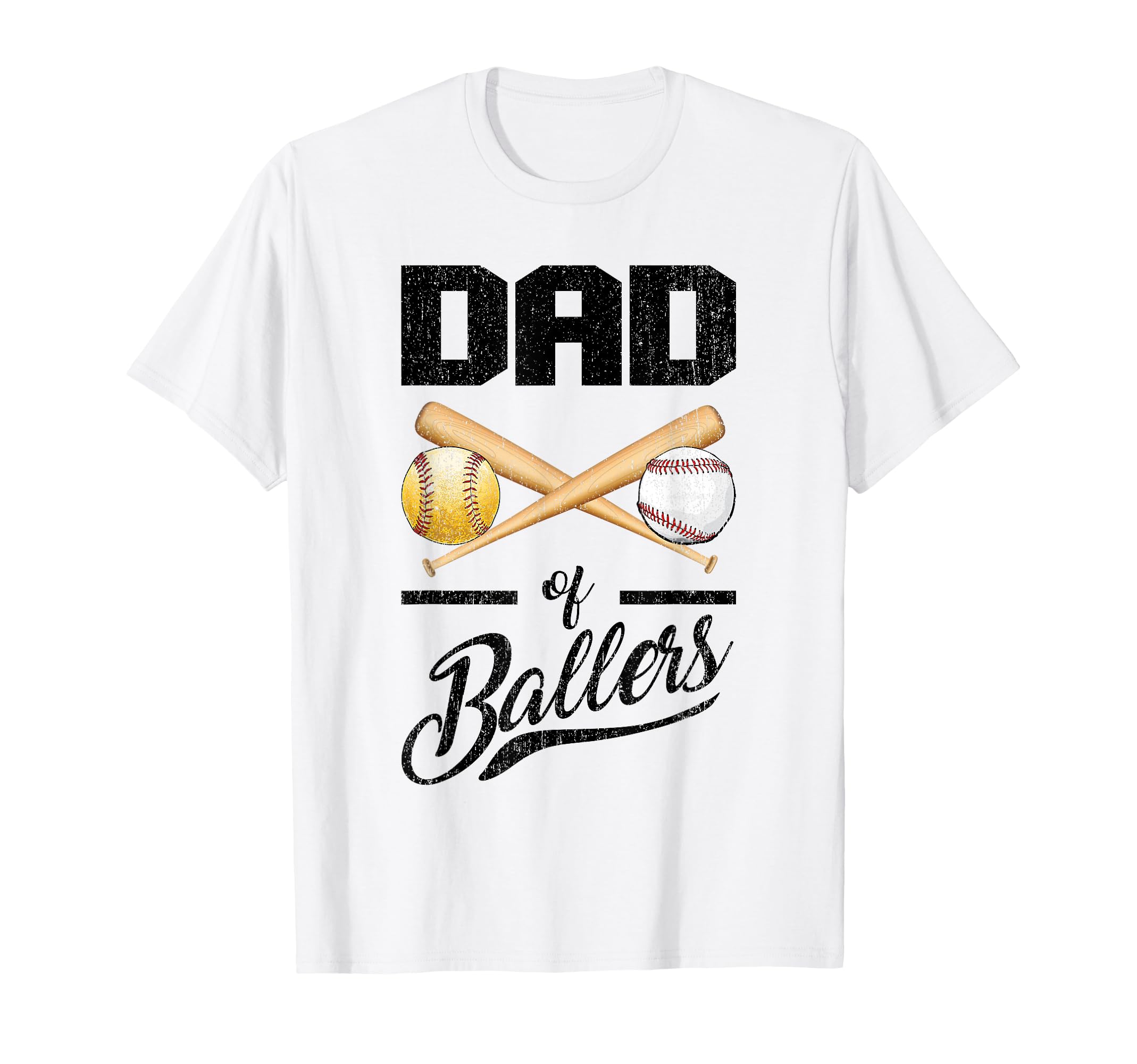 Dad Ballers Dad Baseball And T-Shirt - Fun Novelty Design Men Women - T-Shirt, Sweatshirt, Hoodie