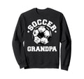 Soccer Grandpa Soccer Ball Distressed Sweatshirt - Graphic Print Men Women - T-Shirt, Sweatshirt, Hoodie