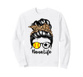 Nana Life Messy Bun Hair Funny Soccer Sweatshirt - Trendy Graphic Unisex - T-Shirt, Sweatshirt, Hoodie