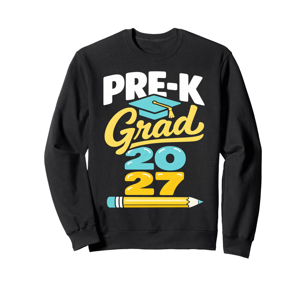 Prek Grad 2027 Graduation School Sweatshirt - Custom Art Print Men Women - T-Shirt, Sweatshirt, Hoodie
