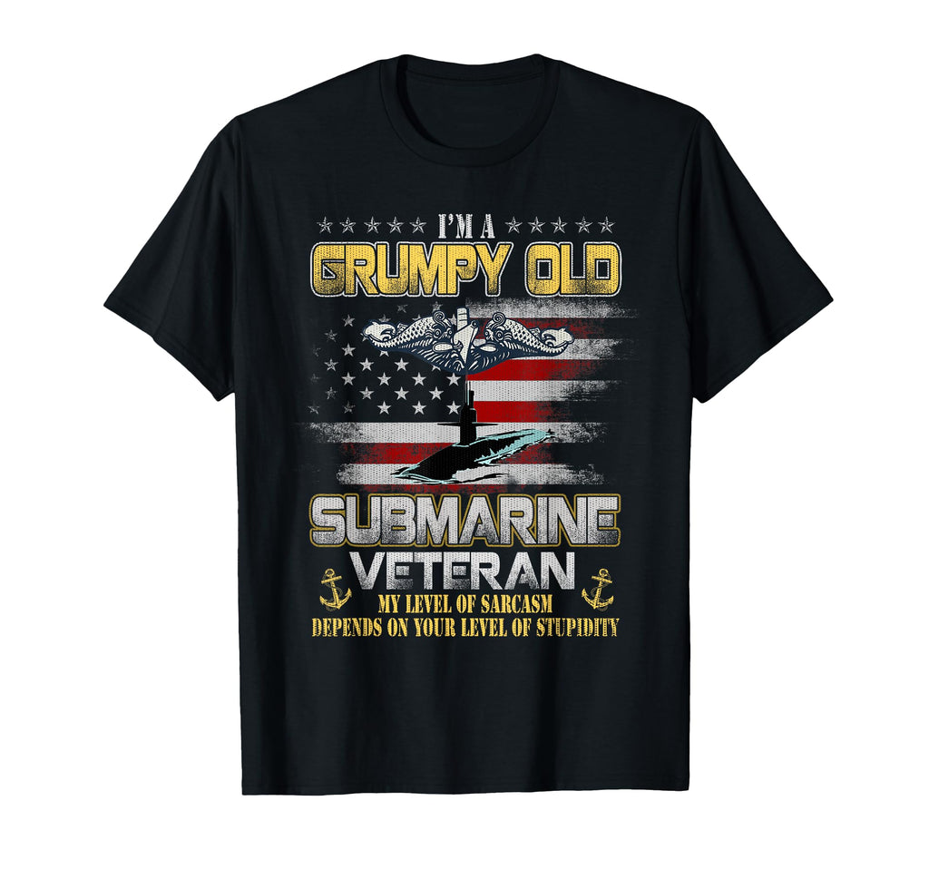 Im Grumpy Old U S Submarines Veteran T-Shirt - Aesthetic Graphic Unisex - T-Shirt, Sweatshirt, Hoodie