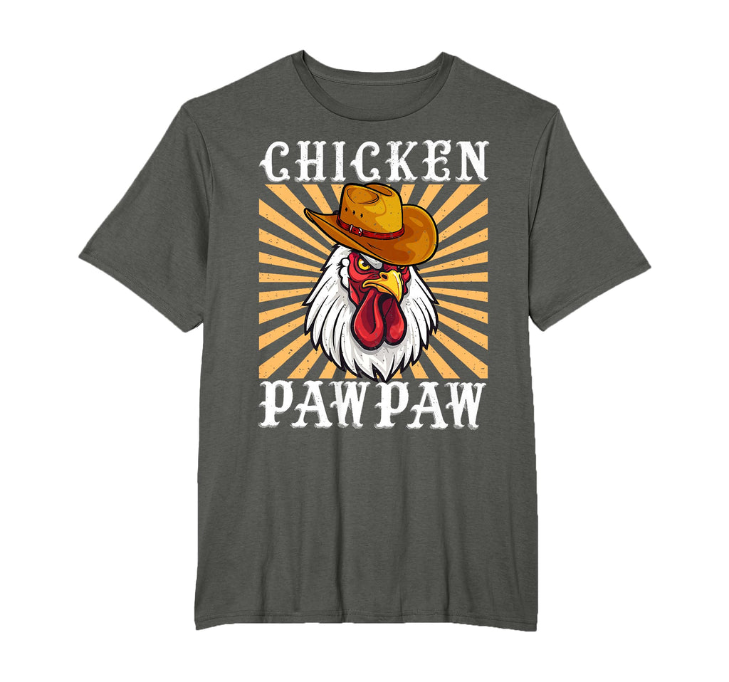 Chicken Pawpaw Cowboy Hat Dad Poultry T-Shirt - Custom Art Print Unisex - T-Shirt, Sweatshirt, Hoodie