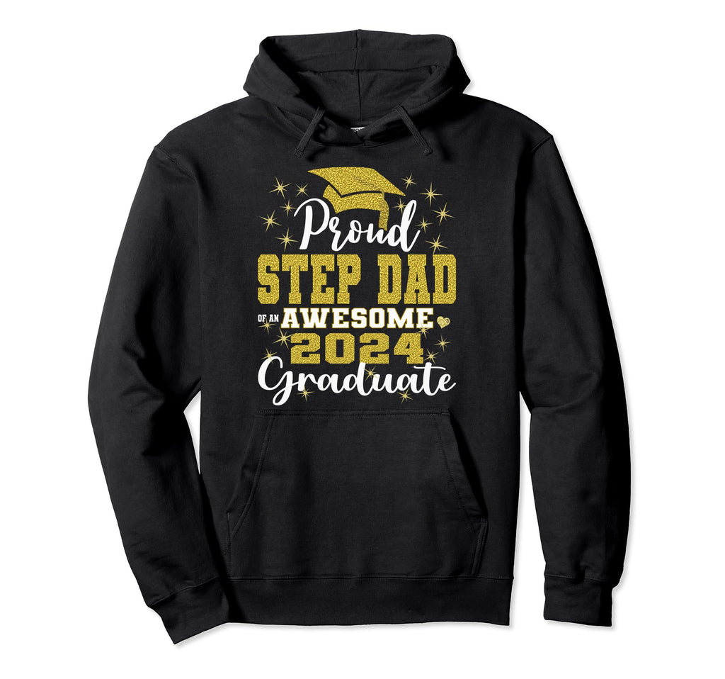 Super Proud Step Dad 2024 Hoodie - Casual Everyday Wear for Adults - T-Shirt, Sweatshirt, Hoodie