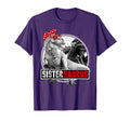 Sistersaurus T Rex Dinosaur Sister T-Shirt - Minimalist Print for Adults - T-Shirt, Sweatshirt, Hoodie