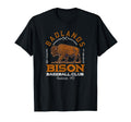 American Bison Baseball Minor League T-Shirt - Minimalist Print Unisex - T-Shirt, Sweatshirt, Hoodie