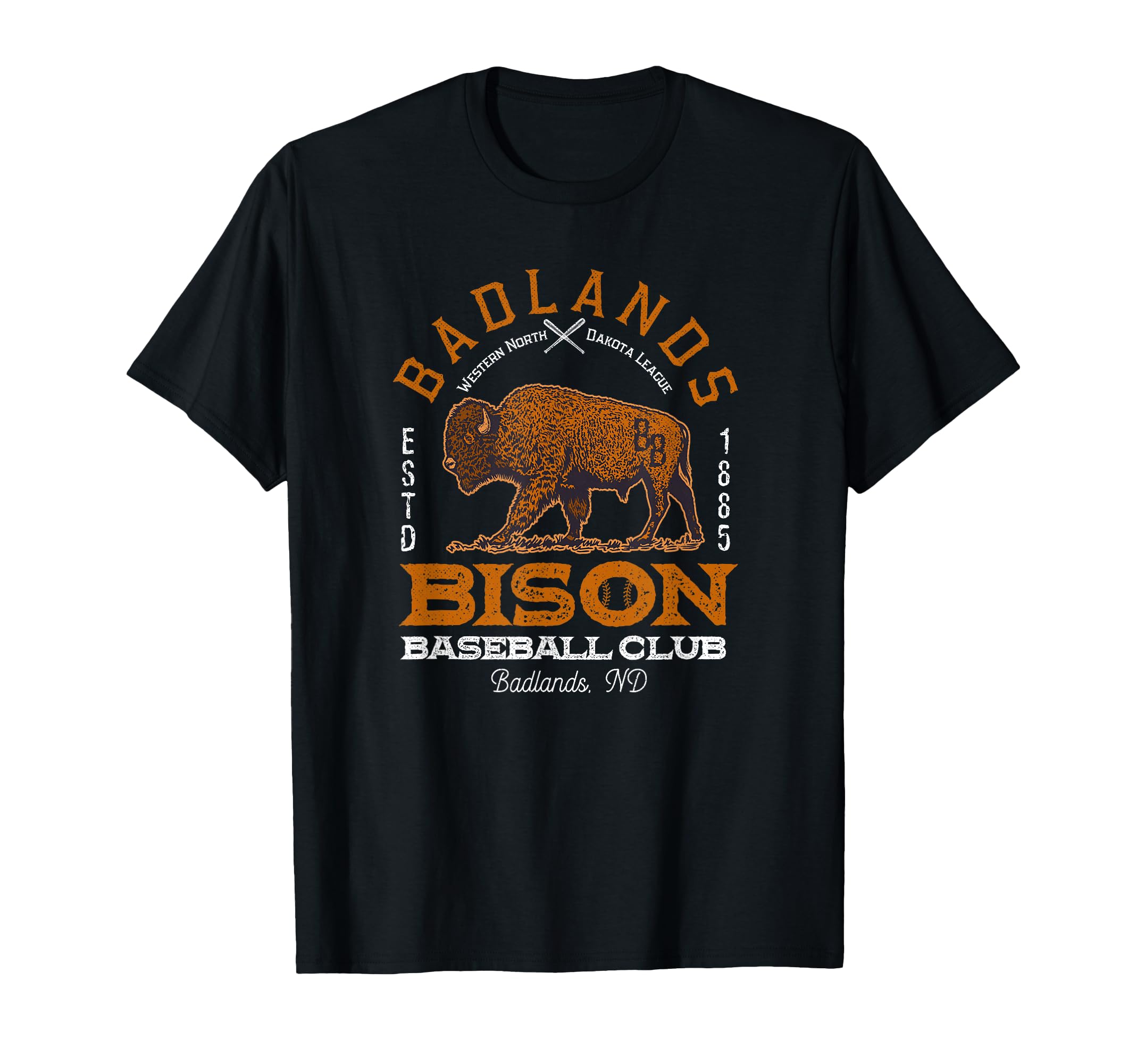 American Bison Baseball Minor League T-Shirt - Minimalist Print Unisex - T-Shirt, Sweatshirt, Hoodie