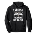 Fur Dad Myth Snack Dealer Cats Joke Hoodie - Graphic Print Men Women - T-Shirt, Sweatshirt, Hoodie
