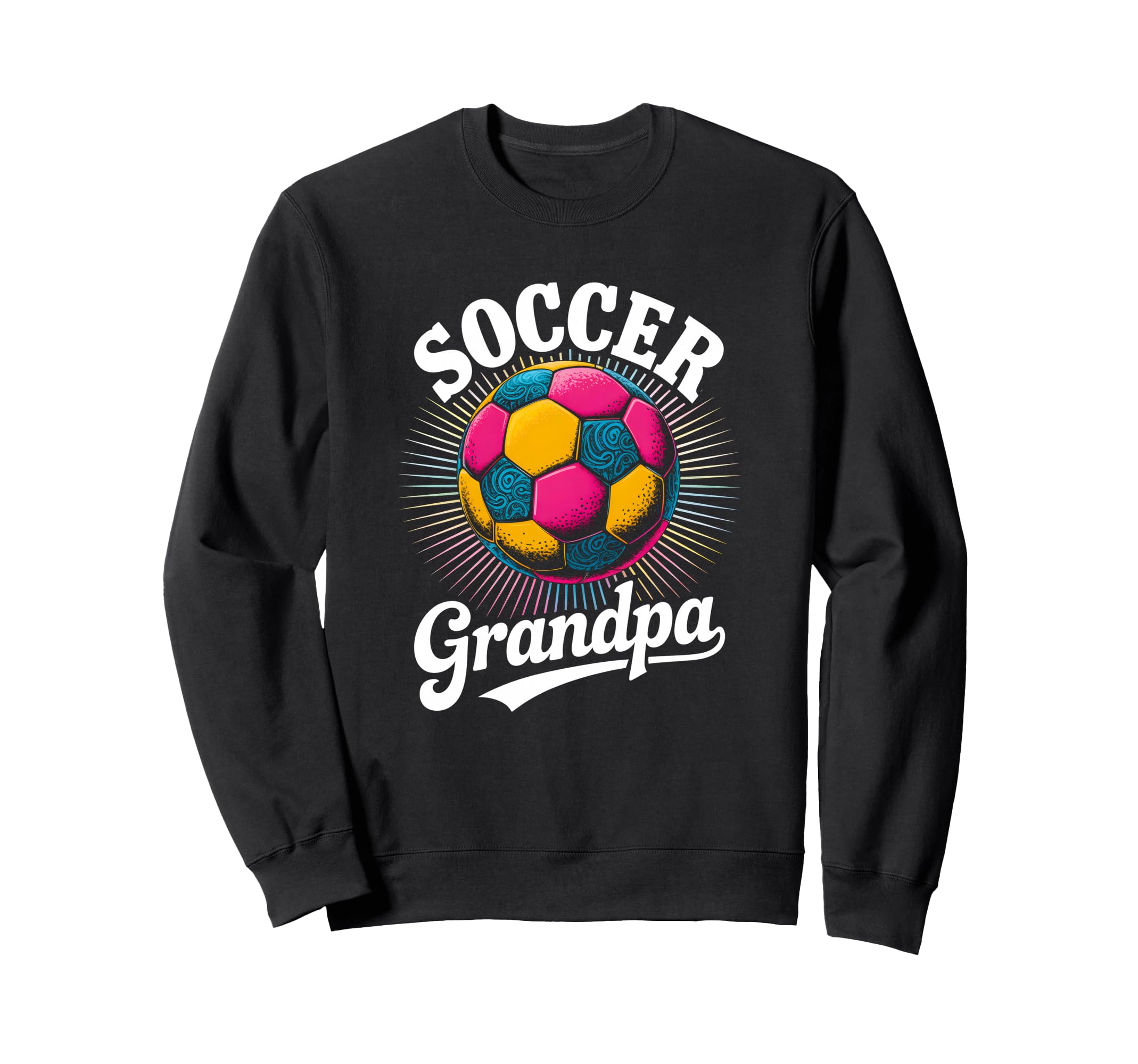 Soccer Grandpa Tie Dye Sweatshirt - Trendy Graphic Unisex - T-Shirt, Sweatshirt, Hoodie