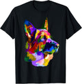 German Shepherd Pop Art Portrait for Dog Owners Small - Adult & Kids T-Shirts, Sweatshirts & Hoodies apparel design preview 1