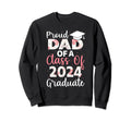 Proud Dad Class 2024 Graduate Sweatshirt - Aesthetic Graphic Unisex - T-Shirt, Sweatshirt, Hoodie