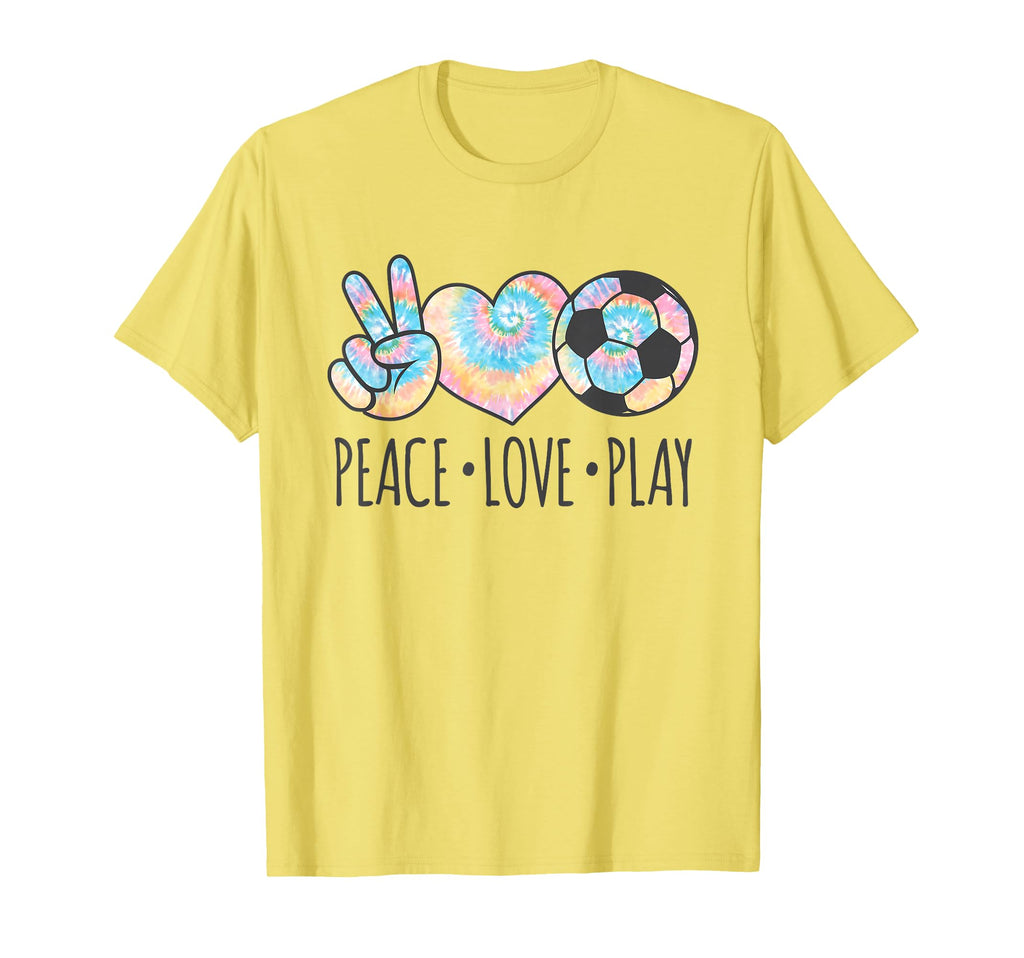 Tie Dye Soccer Teen Peace Love Play T-Shirt - Streetwear Style for Adults - T-Shirt, Sweatshirt, Hoodie