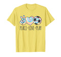 Tie Dye Soccer Teen Peace Love Play T-Shirt - Streetwear Style for Adults - T-Shirt, Sweatshirt, Hoodie