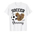 Soccer Granny Heart Leopard Granny T-Shirt - Aesthetic Graphic Unisex - T-Shirt, Sweatshirt, Hoodie