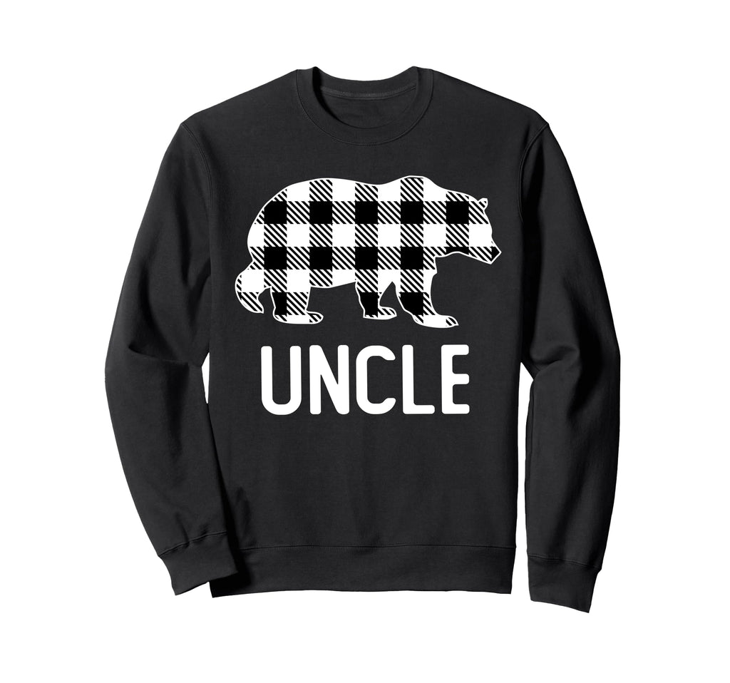 Uncle Bear Grey Buffalo Plaid Sweatshirt - Streetwear Style Men Women - T-Shirt, Sweatshirt, Hoodie