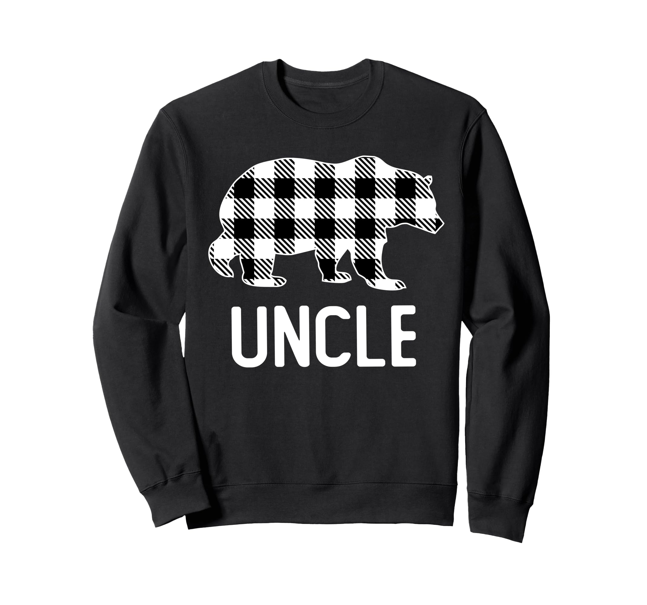 Uncle Bear Grey Buffalo Plaid Sweatshirt - Streetwear Style Men Women - T-Shirt, Sweatshirt, Hoodie