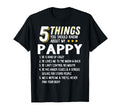 Funny 5 Things Grandpa Pappy Crazy Gift T-Shirt - Minimalist Print Unisex - T-Shirt, Sweatshirt, Hoodie
