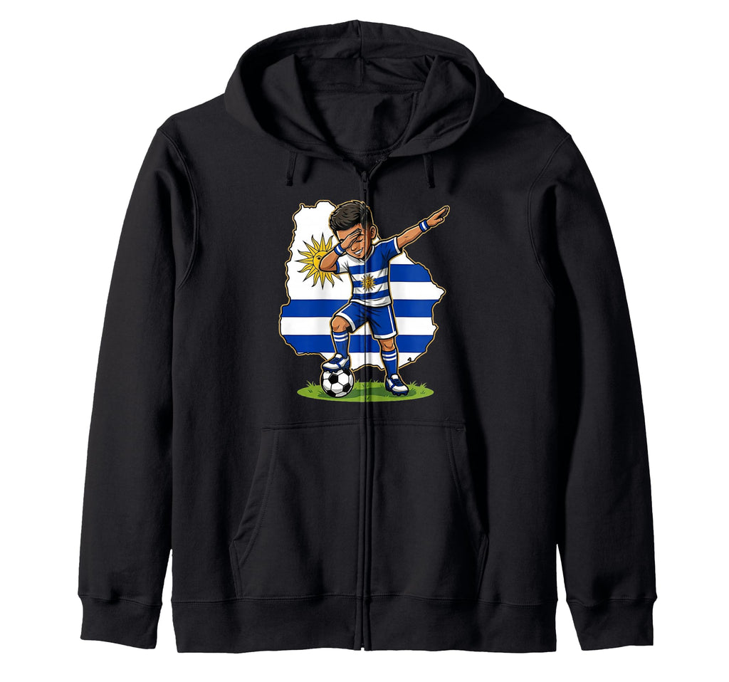 Uruguay Soccer Dab Flag T-Shirt - Fun Novelty Design for Adults - T-Shirt, Sweatshirt, Hoodie