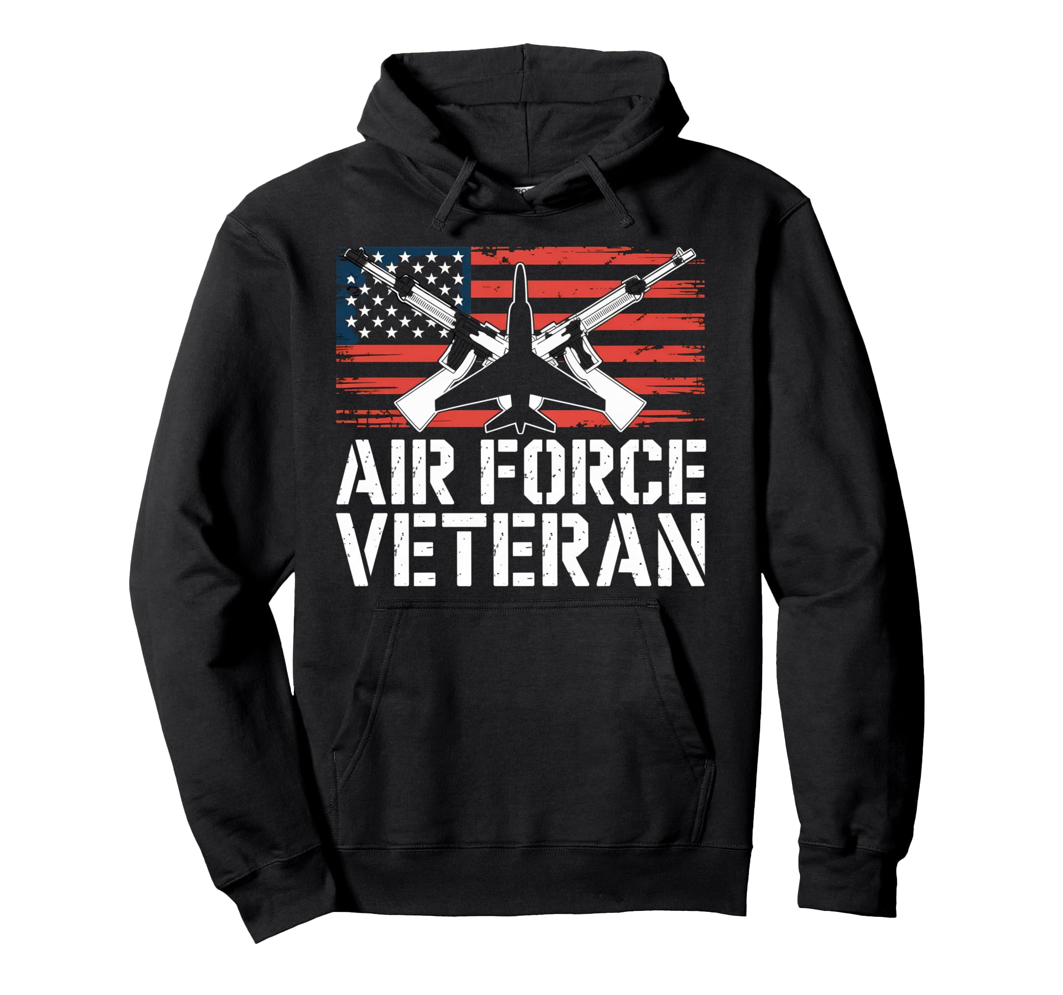Air Force Veteran Us American Flag Dad Hoodie - Unique Graphic Unisex - T-Shirt, Sweatshirt, Hoodie