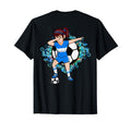 Dabbing Soccer Honduras Jersey Floral T-Shirt - Custom Art Print Unisex - T-Shirt, Sweatshirt, Hoodie