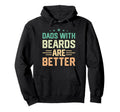 Dads Beards Are Better Bearded Papa Hoodie - Streetwear Style for Adults - T-Shirt, Sweatshirt, Hoodie