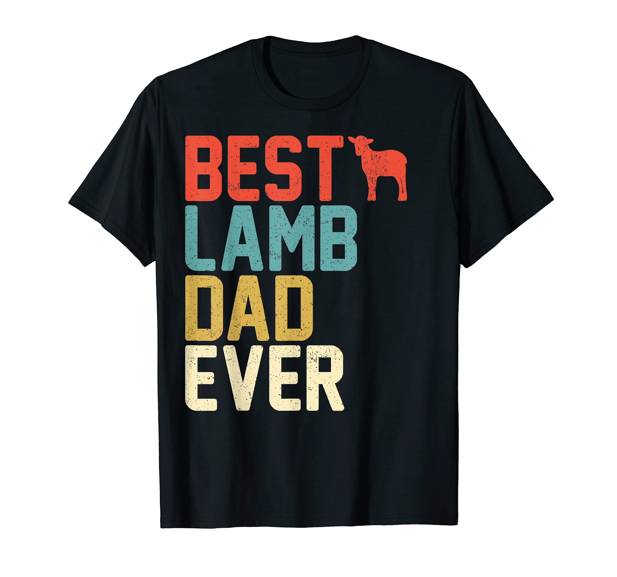 Best Lamb Dad Ever T-Shirt - Minimalist Print for Adults - T-Shirt, Sweatshirt, Hoodie