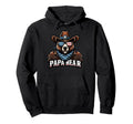 Papa Bear Gifts Funny Birthday Fun Hoodie - Minimalist Print Men Women - T-Shirt, Sweatshirt, Hoodie