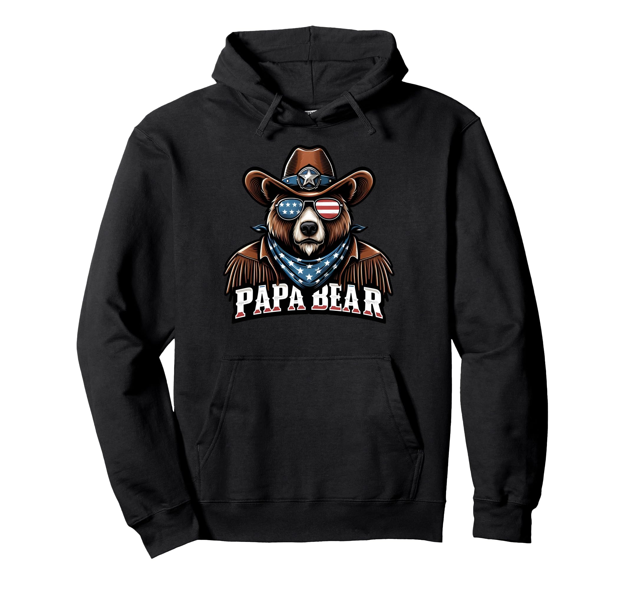 Papa Bear Gifts Funny Birthday Fun Hoodie - Minimalist Print Men Women - T-Shirt, Sweatshirt, Hoodie