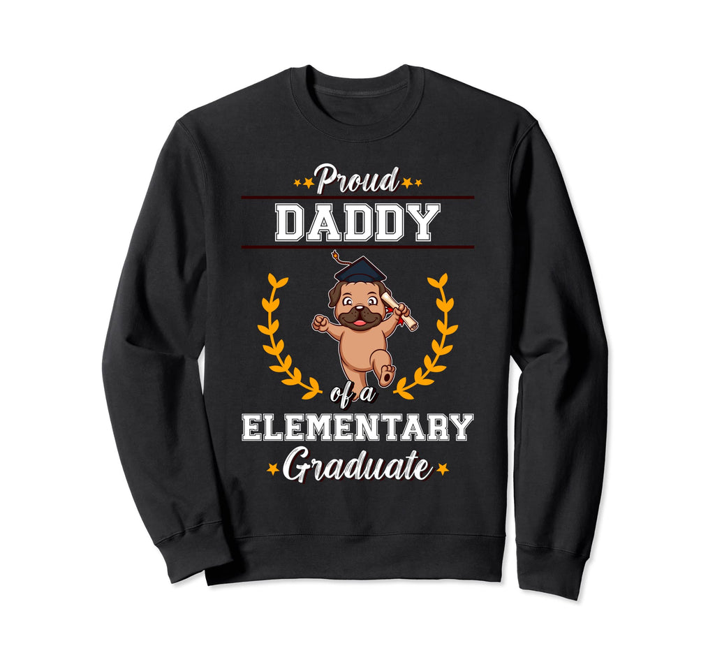 Proud Dad Elementary Graduate Sweatshirt - Minimalist Print for Adults - T-Shirt, Sweatshirt, Hoodie
