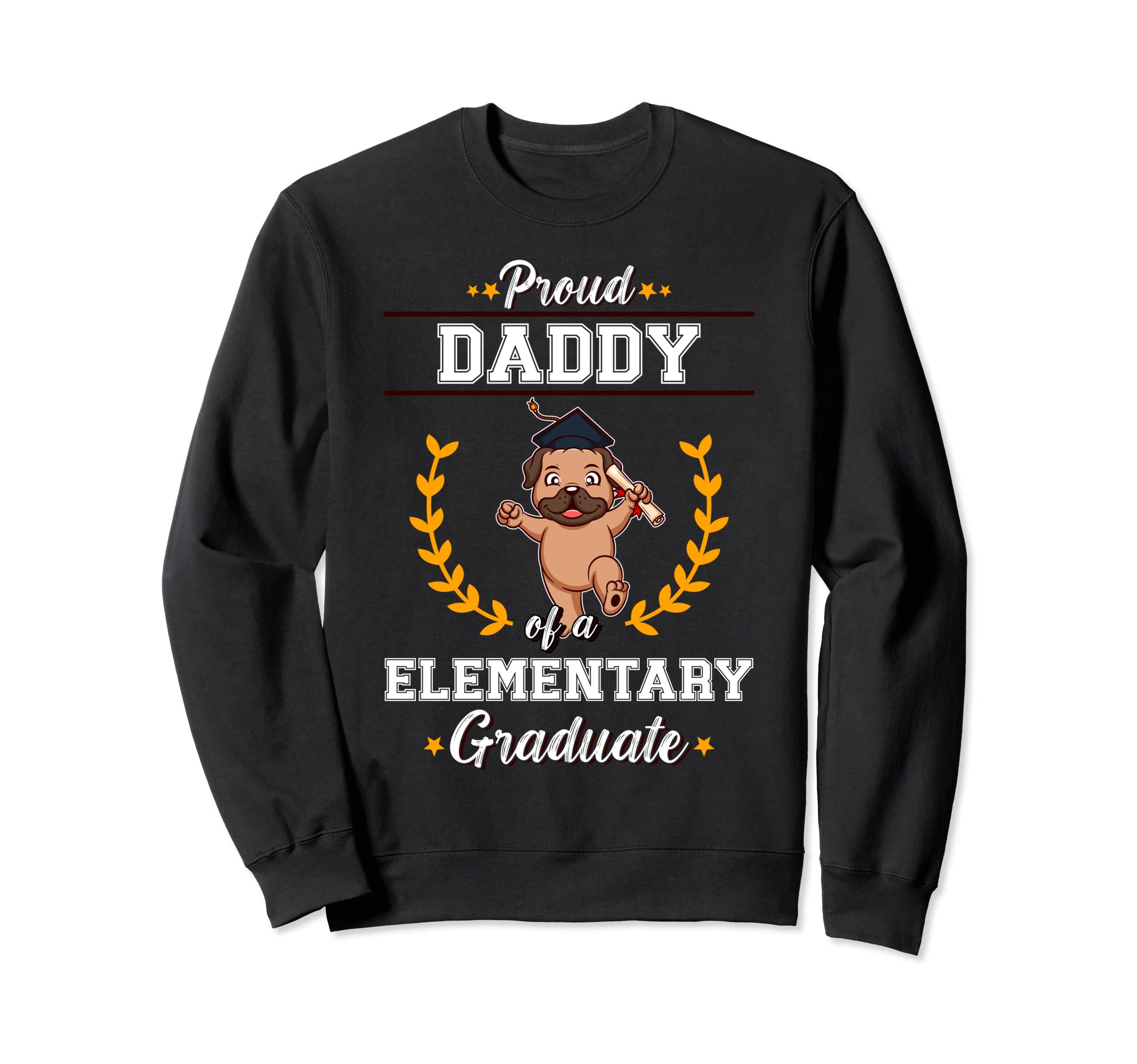 Proud Dad Elementary Graduate Sweatshirt - Minimalist Print for Adults - T-Shirt, Sweatshirt, Hoodie