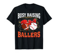Busy Raising Ballers Football Baseball T-Shirt - Trendy Graphic for Adults - T-Shirt, Sweatshirt, Hoodie