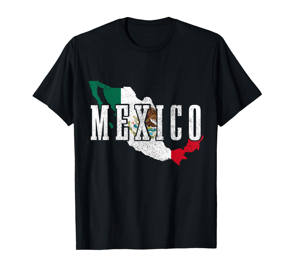 Mexico Map Pride Mexican Flag T-Shirt - Novelty Apparel Unisex - T-Shirt, Sweatshirt, Hoodie