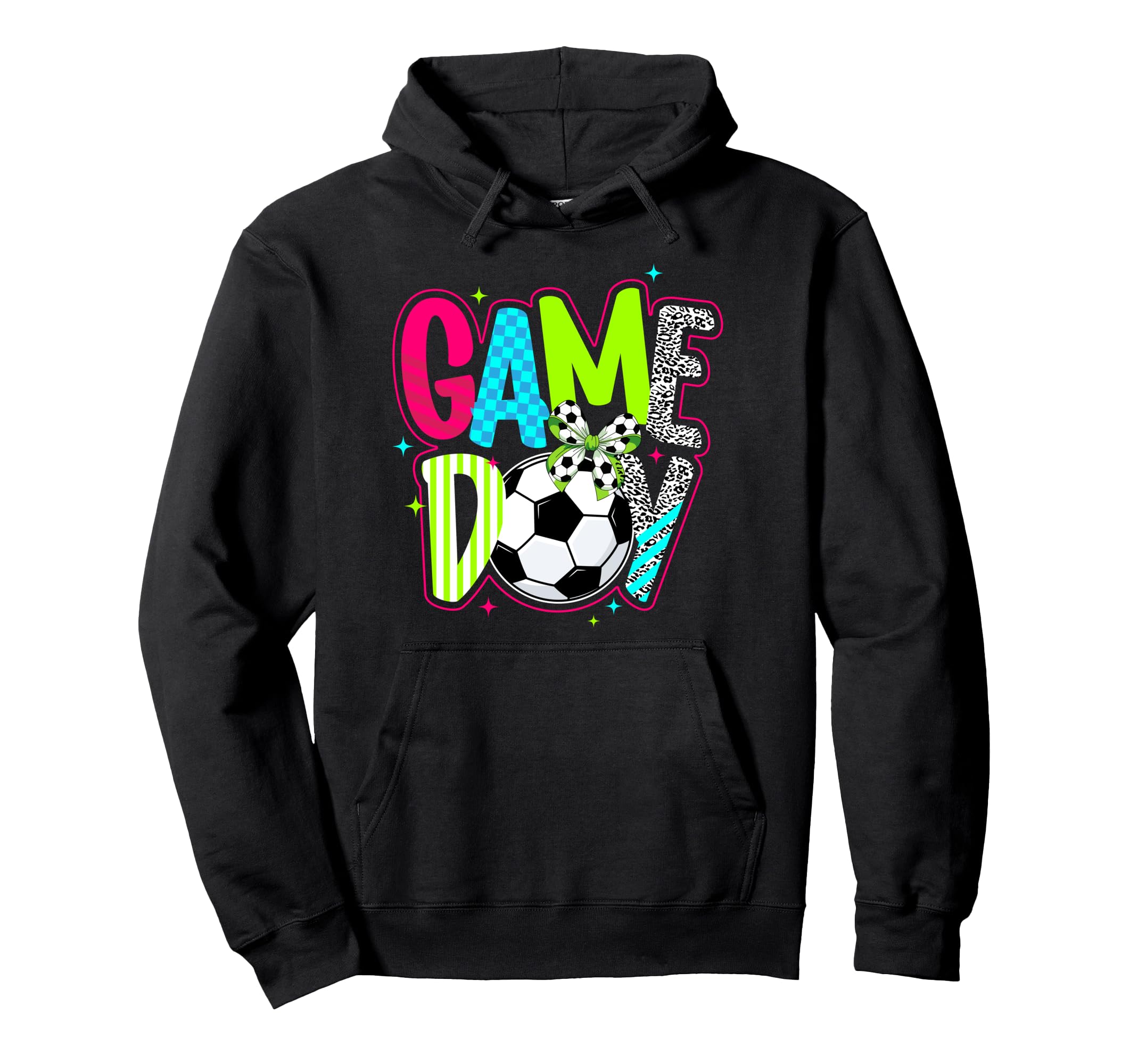Game Day Preppy Game Day Soccer Game Hoodie - Novelty Apparel for Adults - T-Shirt, Sweatshirt, Hoodie