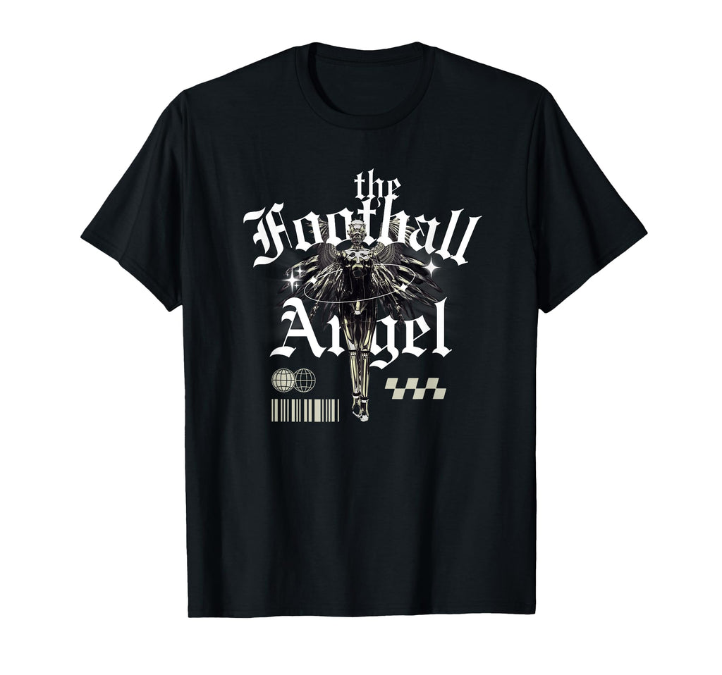 Football Angel Soccer Player Guardian T-Shirt - Minimalist Print Unisex - T-Shirt, Sweatshirt, Hoodie