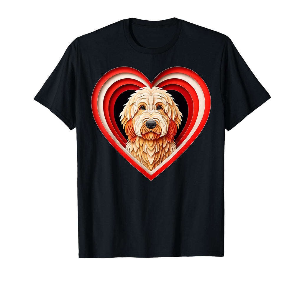 Goldendoodle Heart Golden Doodle Puppy T-Shirt - Novelty Apparel Unisex - T-Shirt, Sweatshirt, Hoodie
