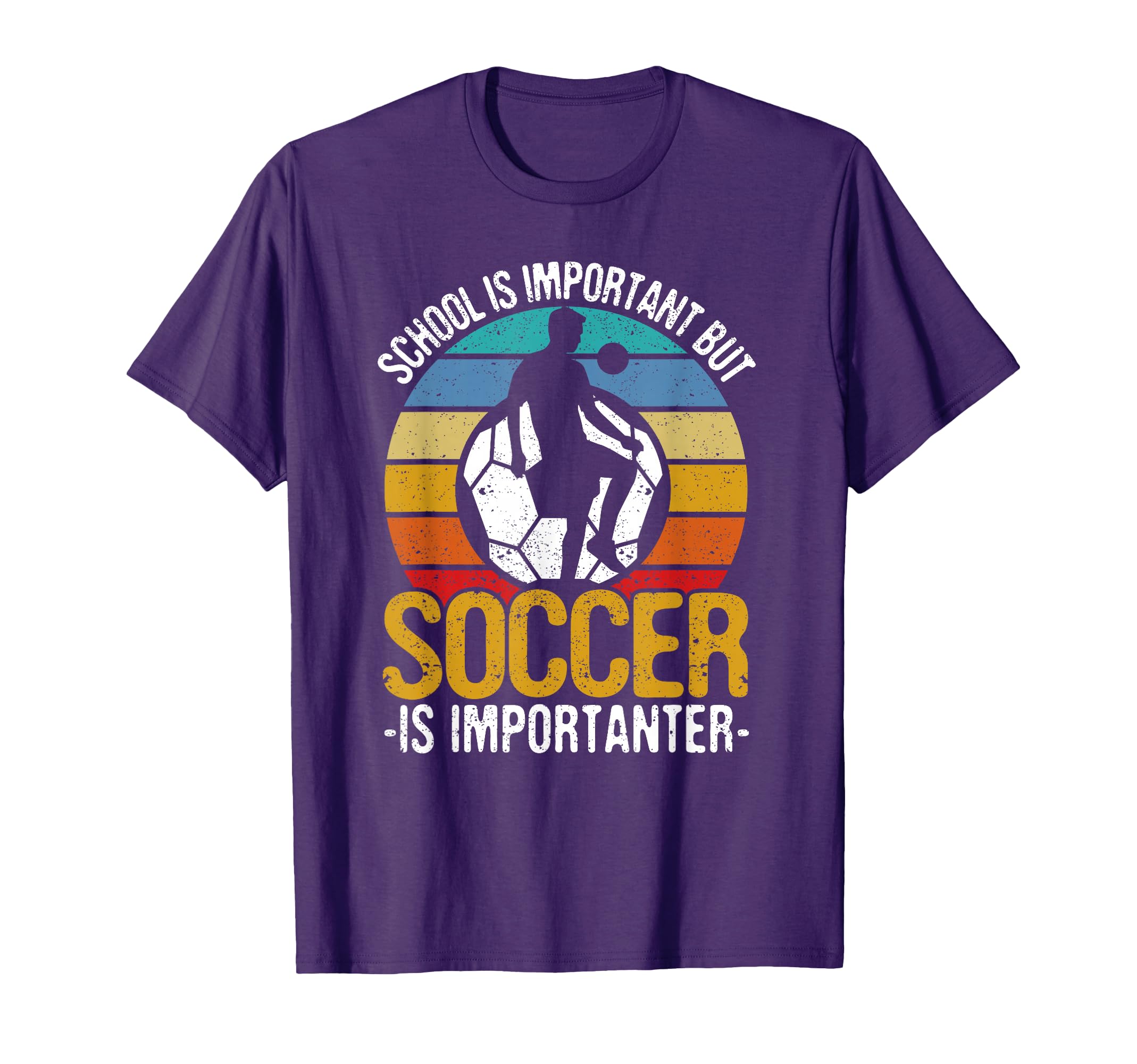 School Is Important But Soccer Is T-Shirt - Minimalist Print Unisex - T-Shirt, Sweatshirt, Hoodie