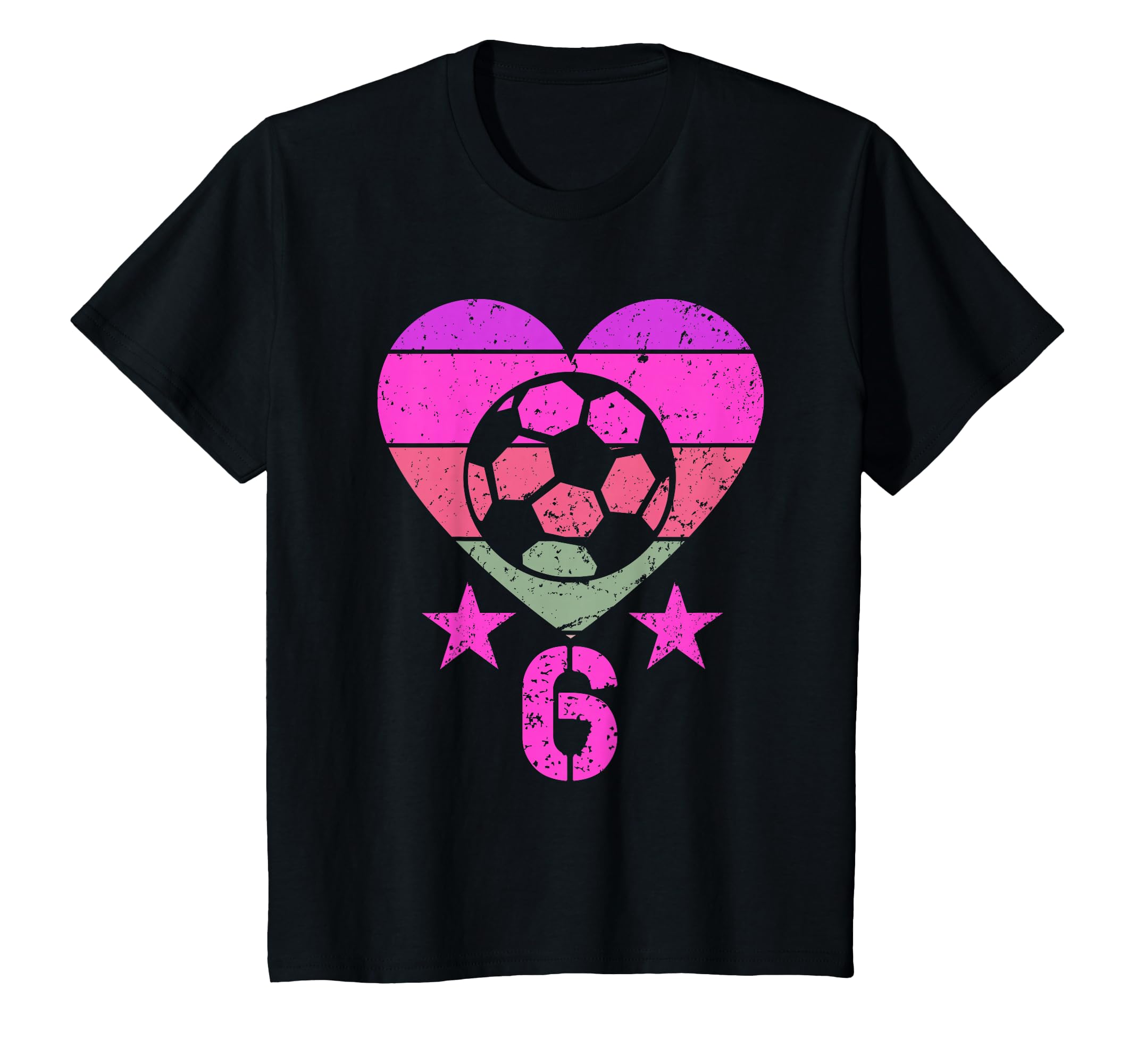 Soccer Birthday 6 Year Old Sixth 6Th T-Shirt - Graphic Print for Adults - T-Shirt, Sweatshirt, Hoodie