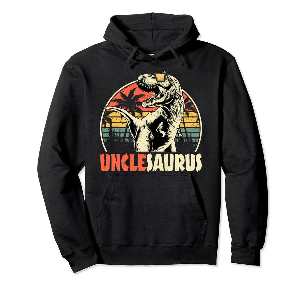 Unclesaurus T Rex Dinosaur Uncle Saurus Hoodie - Fun Novelty Design Unisex - T-Shirt, Sweatshirt, Hoodie