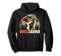Unclesaurus T Rex Dinosaur Uncle Saurus Hoodie - Fun Novelty Design Unisex - T-Shirt, Sweatshirt, Hoodie
