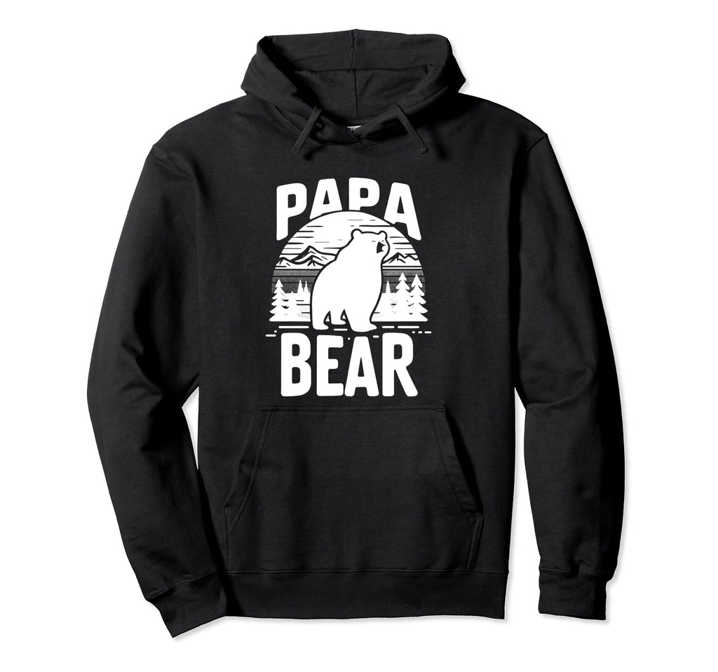 Papa Bear Proud Dad Husband Uncle Grizzly Hoodie - Streetwear Style Unisex - T-Shirt, Sweatshirt, Hoodie