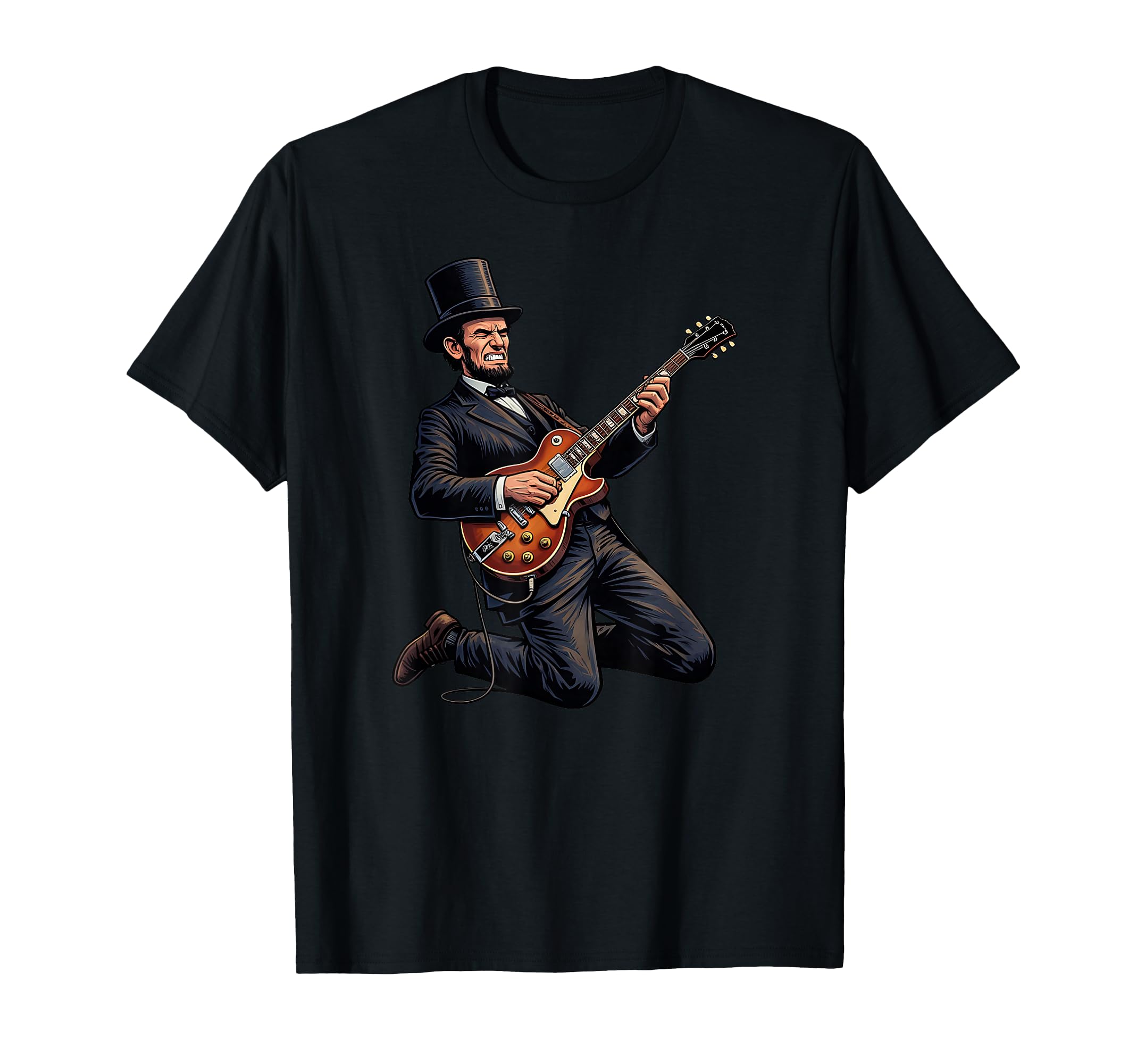Abraham Lincoln Hat Electric T-Shirt - Fun Novelty Design for Adults - T-Shirt, Sweatshirt, Hoodie
