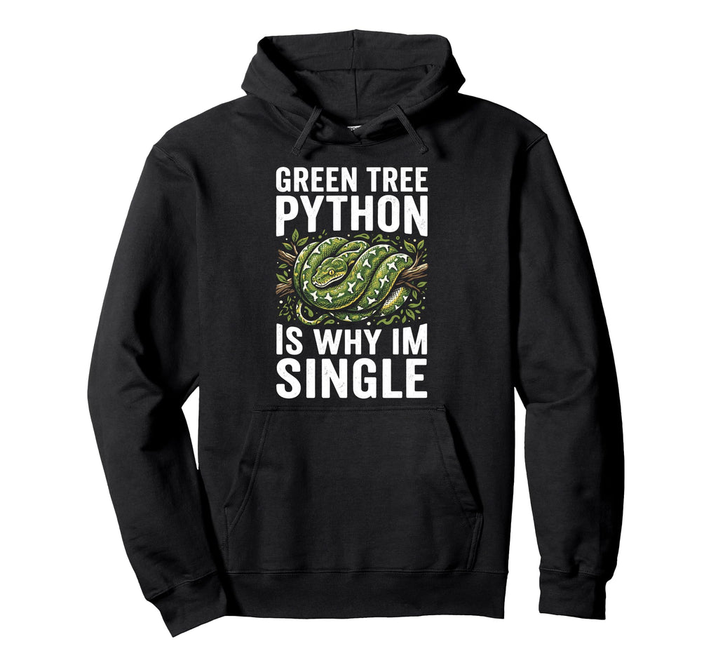 Green Tree Python Owner Snake Lover Hoodie - Novelty Apparel for Adults - T-Shirt, Sweatshirt, Hoodie
