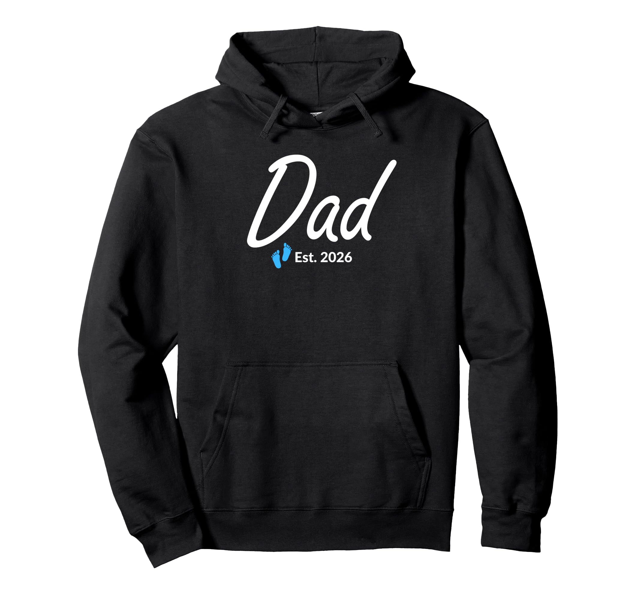 New Dad Established 2026 Hoodie - Fun Novelty Design for Adults - T-Shirt, Sweatshirt, Hoodie
