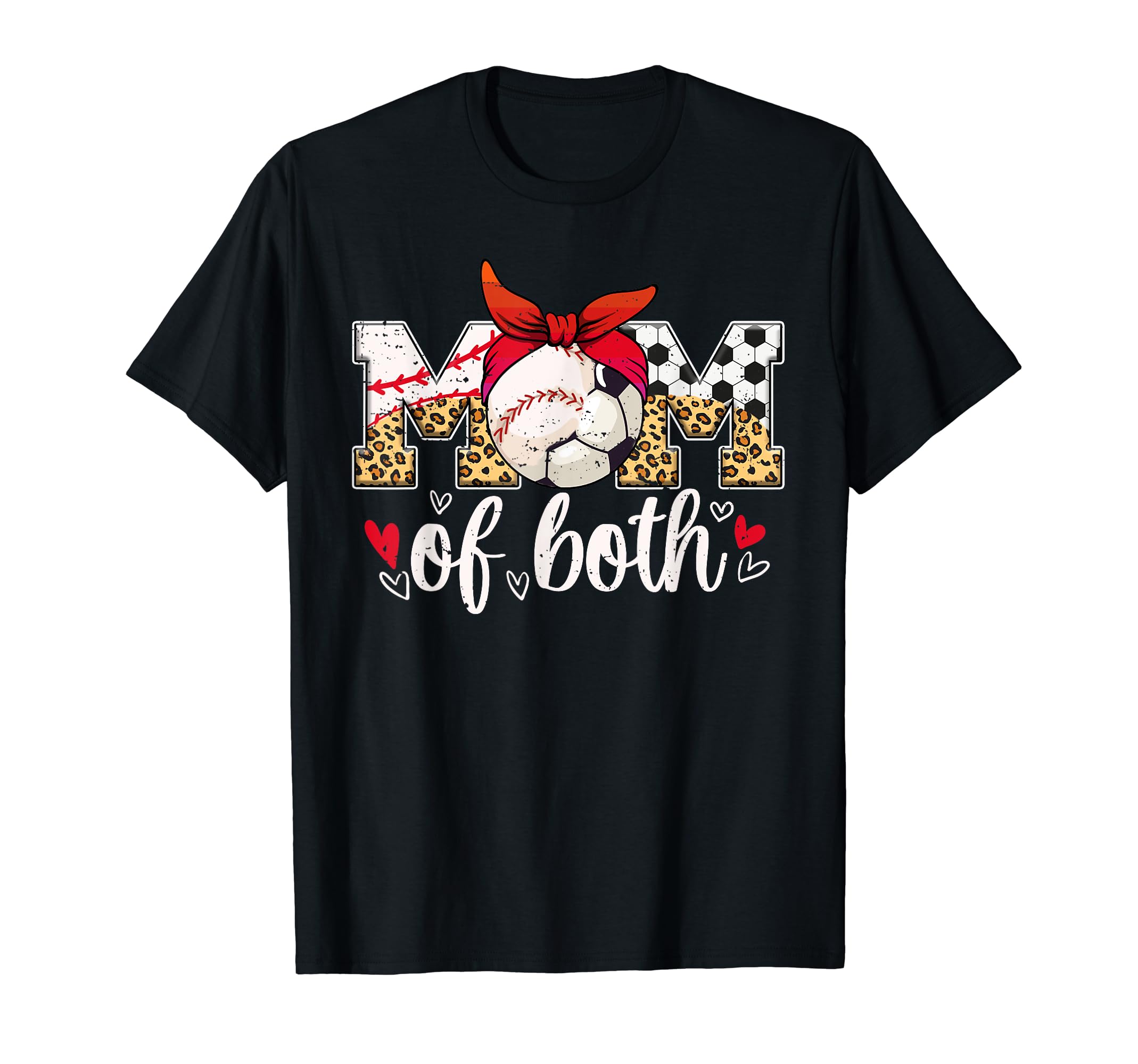 Mom Both Baseball Soccer Mom Soccer T-Shirt - Aesthetic Graphic for Adults - T-Shirt, Sweatshirt, Hoodie