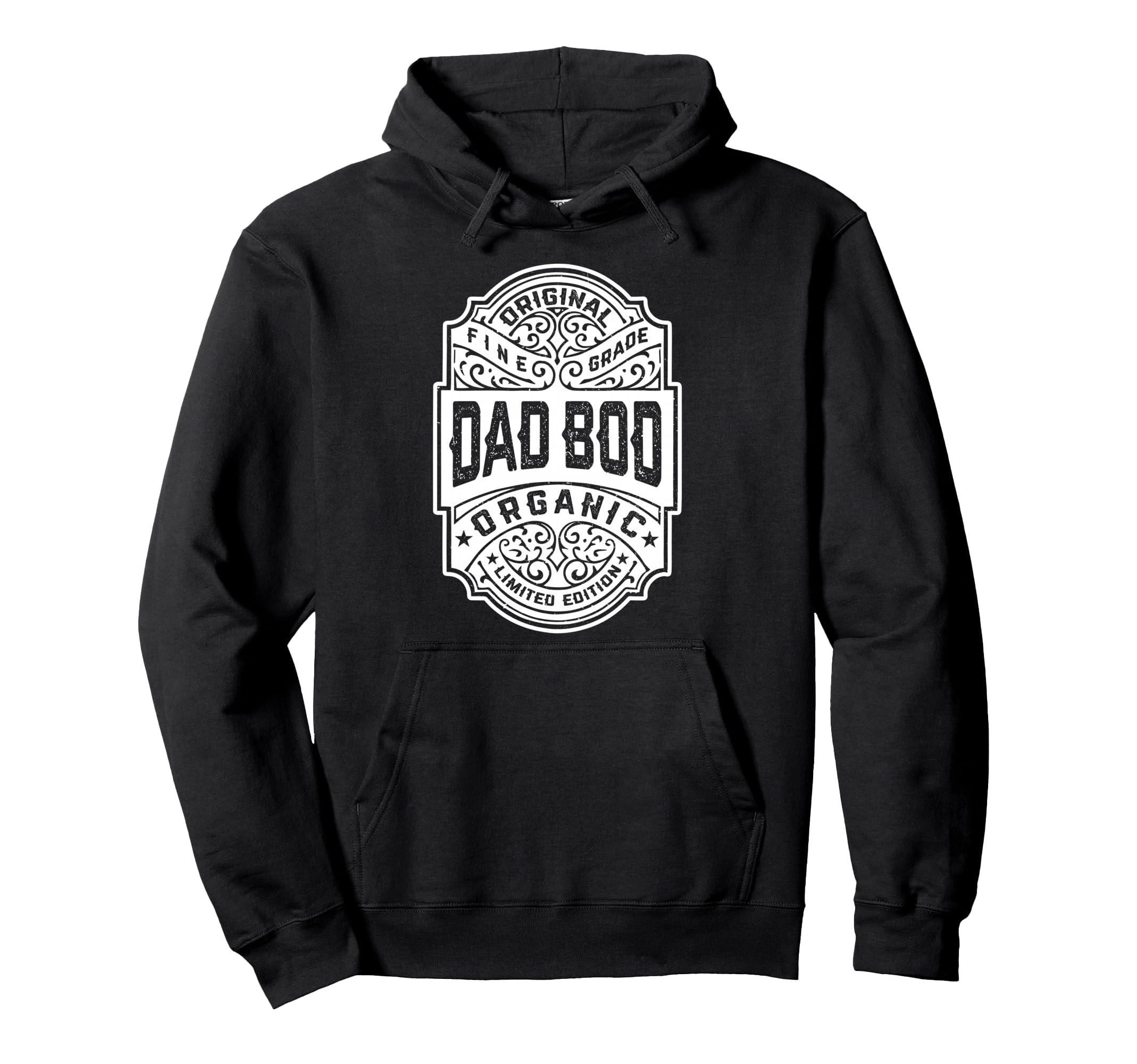 Dad Bod Whiskey Label Fathers Day Gym Hoodie - Unique Graphic Men Women - T-Shirt, Sweatshirt, Hoodie