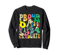 Proud Dad Class 2024 Graduate Groovy Sweatshirt - Trendy Graphic Unisex - T-Shirt, Sweatshirt, Hoodie