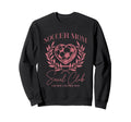 Soccer Mom Social Club Heart Sweatshirt - Graphic Print for Adults - T-Shirt, Sweatshirt, Hoodie