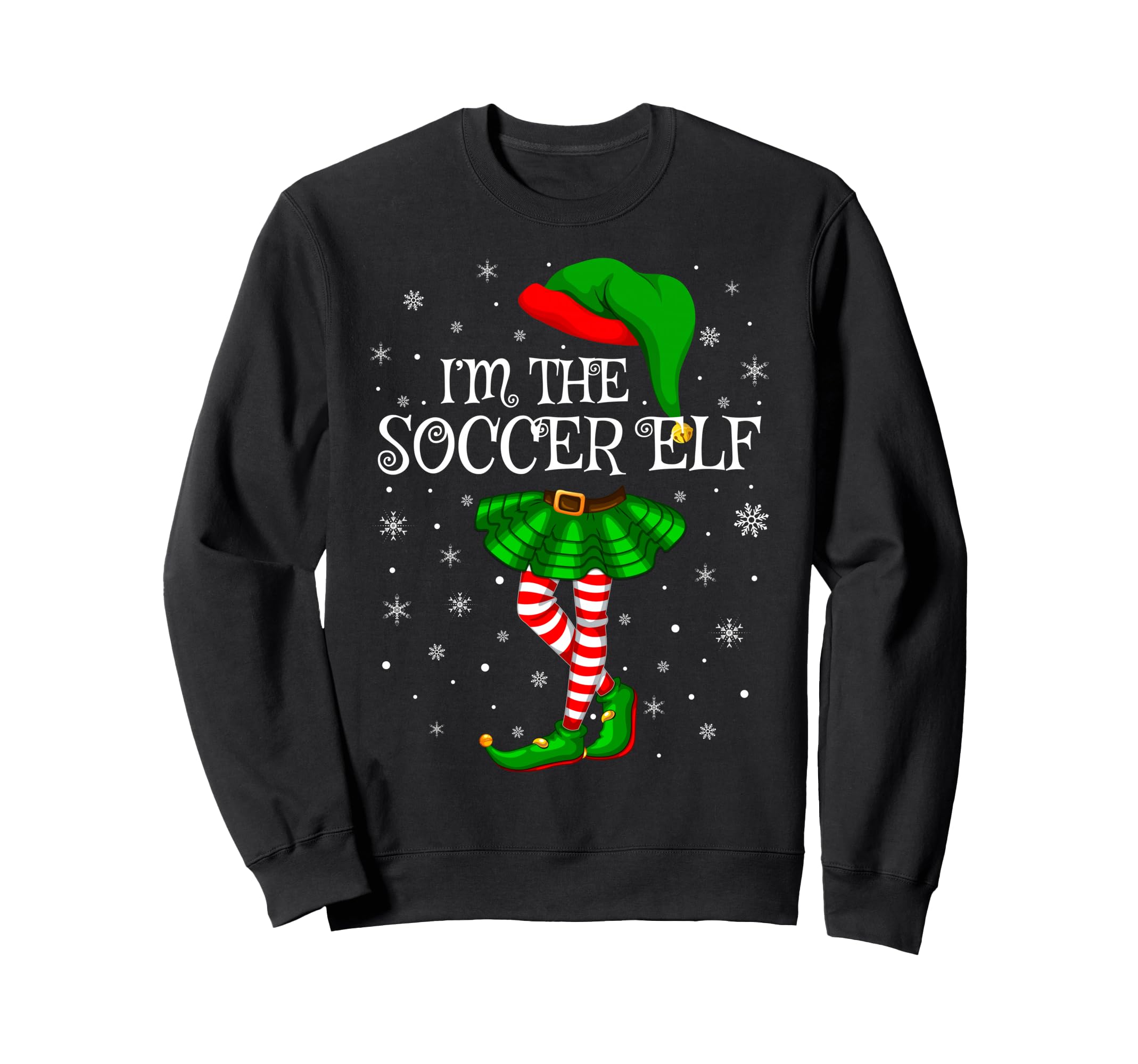 Soccer Elf Family Group Pajama Sweatshirt - Fun Novelty Design Men Women - T-Shirt, Sweatshirt, Hoodie