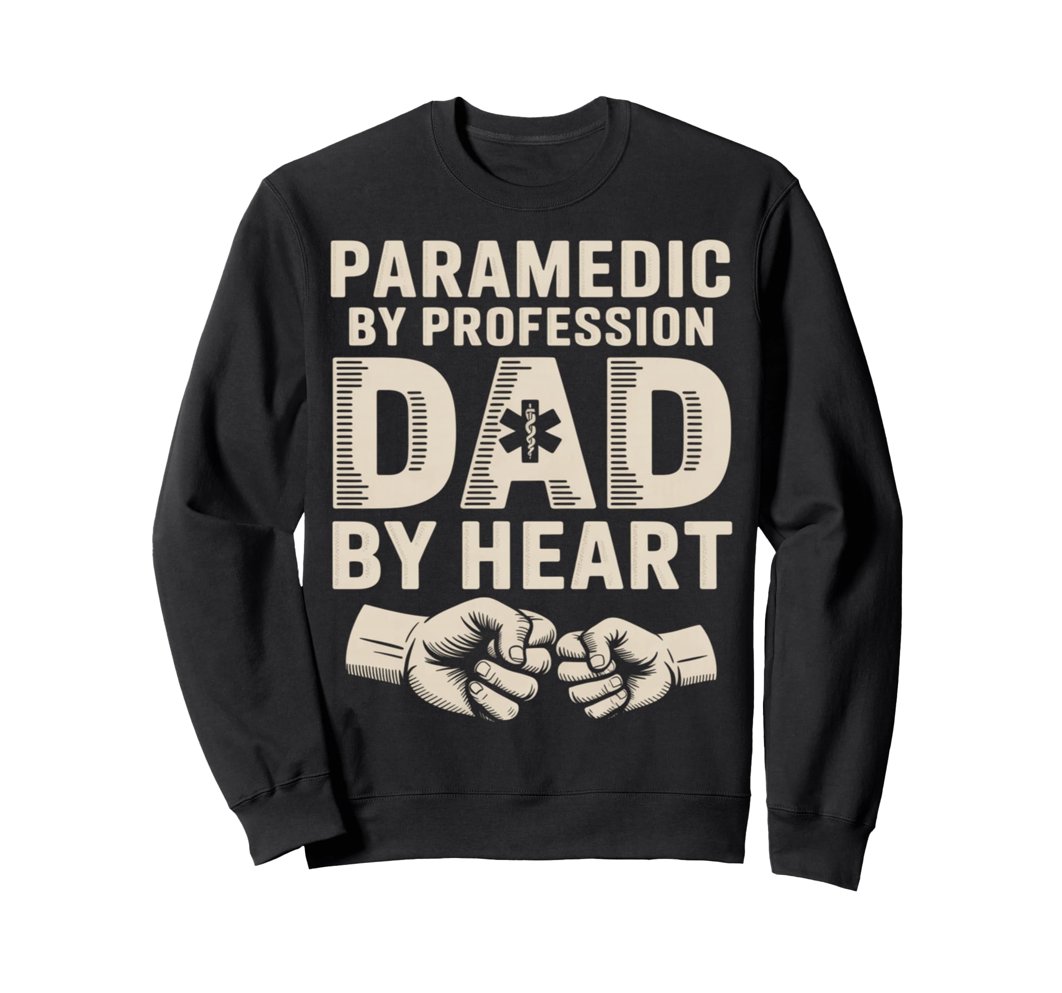 Paramedic Profession Dad Heart Sweatshirt - Trendy Graphic Men Women - T-Shirt, Sweatshirt, Hoodie